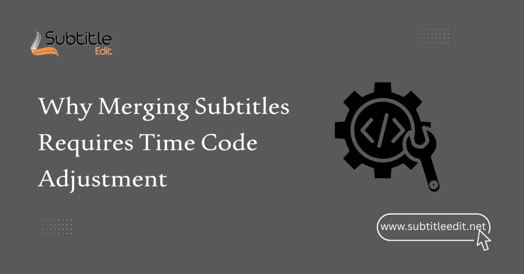 Why Merging Subtitles Requires Time Code Adjustment?