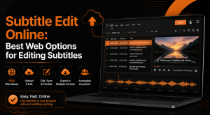 Subtitle editing made easy online